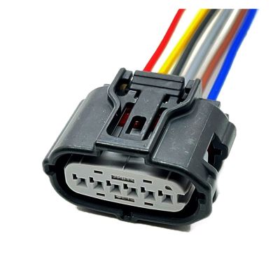 BUIEX 6 Pin TS 025 Auto Accelerator Pedal Electronic Connector Harness MAF Reversing Radar Plug Compatible with Toyota Subaru Mazda 6189-7100 (Color : 6P Female, Size : 5Pcs with 15cm 18AWG)