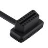 Pilipane 16 Pin Auto Car Male to Female Extension Cable Diagnostic Extender Cord Adapter, OBD2 16 Pin Right/Left Angle Male to Female OBD Extenstion Cable(100cm) view 2