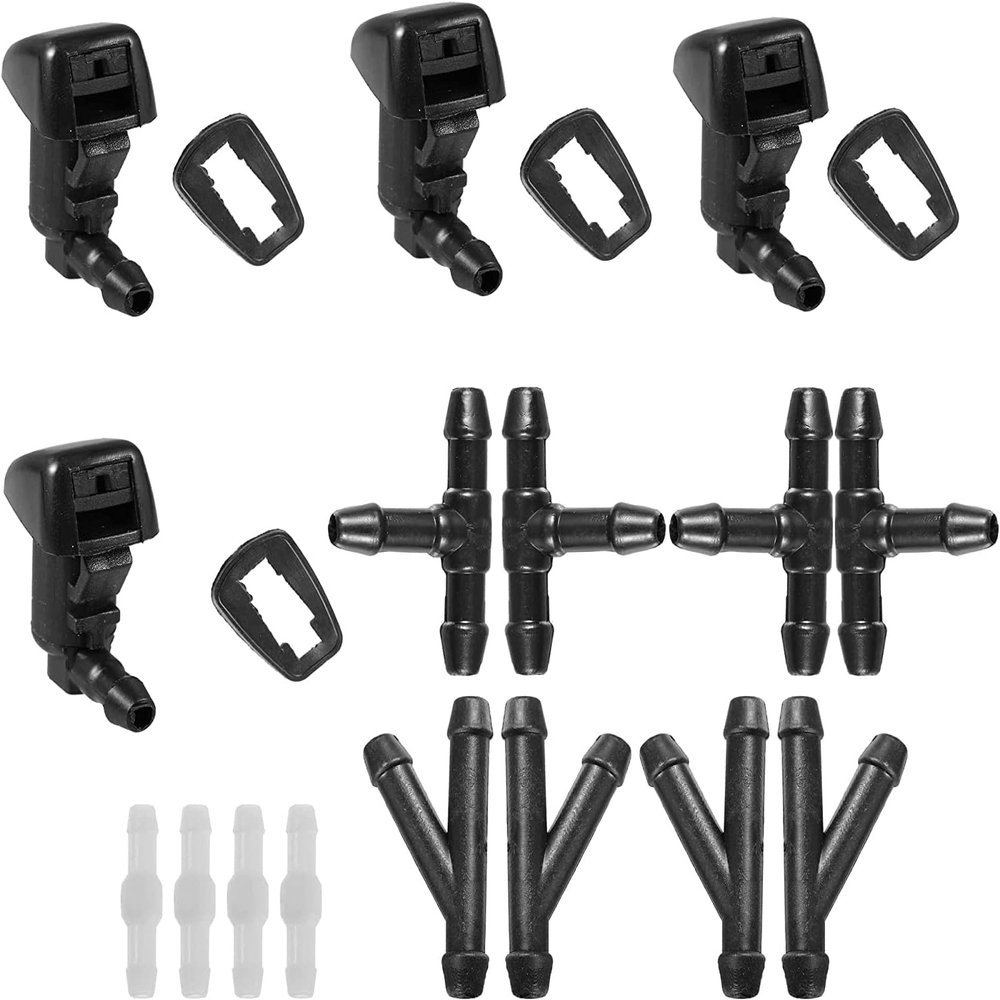 Unifizz 7C3Z-17603-A Car Front Windshield Wiper Nozzles Kit