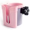 Bike Cup Holder Handlebar Cruiser with Cell Phone Holder Key Holder for Bicycle Motorcycle Scooter Boat Pink view 2