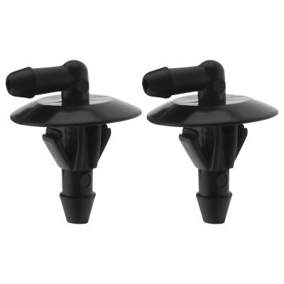 ECSiNG 2PCS Car Front Windshield Wiper Washer Hose Connector A6318690024 Compatible with Vito 639 (2003-2013) Automotive Parts Plastic Black