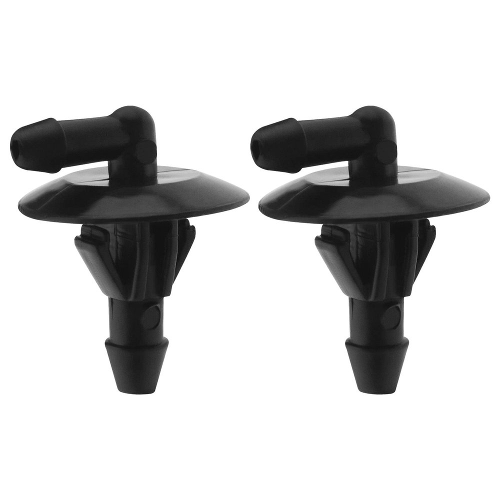 ECSiNG 2PCS Car Front Windshield Wiper Washer Hose Connector A6318690024 Compatible with Vito 639 (2003-2013) Automotive Parts Plastic Black