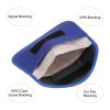 MECCANIXITY Faraday Bag, RFID Signal Blocking Pouch Wallet 7.87 Inch Anti-Tracking Anti-Theft Anti-Spying for Phone and Key Fob, Blue view 4