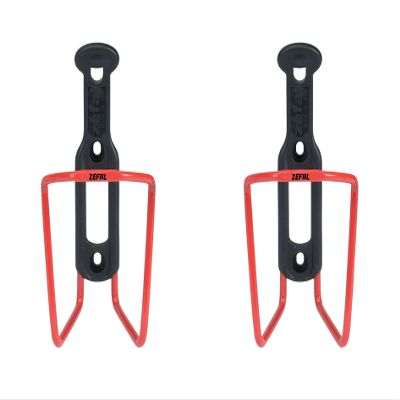 ZEFAL Bundle Pack - Aluplast 124 Aluminium Bicycle Water Bottle Cage, Universal, Red, 2 Pack