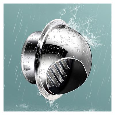 JUCCJUXIN Louvered Vent with Built-in Screen Mesh,Wall Vent Outlet Round Vent Cover 304 Stainless Steel,Steel Round Wall Air Vent,with Screen Mesh, Prevents Headwinds (Size : 50mm/1.97in)