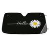 Simple Plain Little Daisy Car Windshield Sun Shade Foldable Automotive Front Window Sunshade Blocks UV Rays Sun Visor for Car Truck SUV - Keeps Your Vehicle Cool, 55 X 27.5 Inch view 1