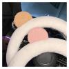 FUERU Car Steering Wheel Cover Set Universal Car Steering Wheel Cover Autumn and Winter Plush Durable Car Interior Accessories (Color : 3#) view 4