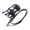2Pcs Bike Toe Clips with Fixed Straps, Anti-Slip Pedal Mounts view 1
