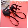 2Pcs Bike Toe Clips with Fixed Straps, Anti-Slip Pedal Mounts view 2