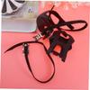 2Pcs Bike Toe Clips with Fixed Straps, Anti-Slip Pedal Mounts view 3