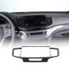Qiosreui Navigation Panel Frame for Honda Pilot 2019-2022/ Ridgeline 2021-2023/ Passport 2019-2023, Air Outlet AC Vent Cover, Center Control Touch Screen Trim, ABS (Carbon Fiber Texture) view 1