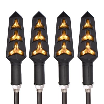 NaKeah Motorbike Turning Lamp for S-UZUKI RM 125 250 Motorcycle Turn Signal Lights LED Indicators Tail Flashers Lamp