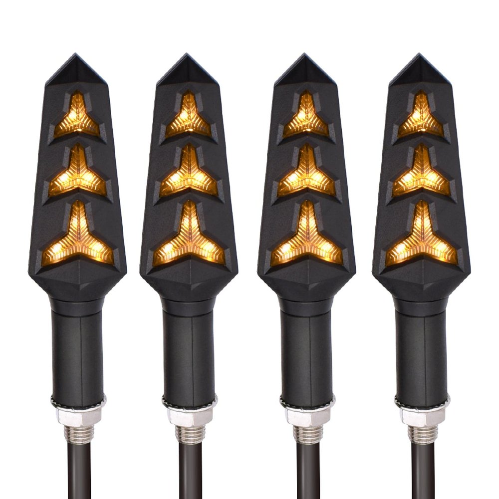 NaKeah Motorbike Turning Lamp for S-UZUKI RM 125 250 Motorcycle Turn Signal Lights LED Indicators Tail Flashers Lamp