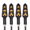NaKeah Motorbike Turning Lamp for S-UZUKI RM 125 250 Motorcycle Turn Signal Lights LED Indicators Tail Flashers Lamp view 1