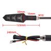 NaKeah Motorbike Turning Lamp for S-UZUKI RM 125 250 Motorcycle Turn Signal Lights LED Indicators Tail Flashers Lamp view 3