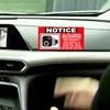 12 Pack Notice Vehicle is Equipped With Audio And Video Recording Devices Notice Audio and Video Recording Stickers - 2 x 4 Inch Car Camera Stickers for Rideshare, Taxi, and Commercial Vehicles view 2