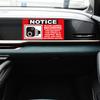 12 Pack Notice Vehicle is Equipped With Audio And Video Recording Devices Notice Audio and Video Recording Stickers - 2 x 4 Inch Car Camera Stickers for Rideshare, Taxi, and Commercial Vehicles view 3