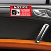 12 Pack Notice Vehicle is Equipped With Audio And Video Recording Devices Notice Audio and Video Recording Stickers - 2 x 4 Inch Car Camera Stickers for Rideshare, Taxi, and Commercial Vehicles view 4