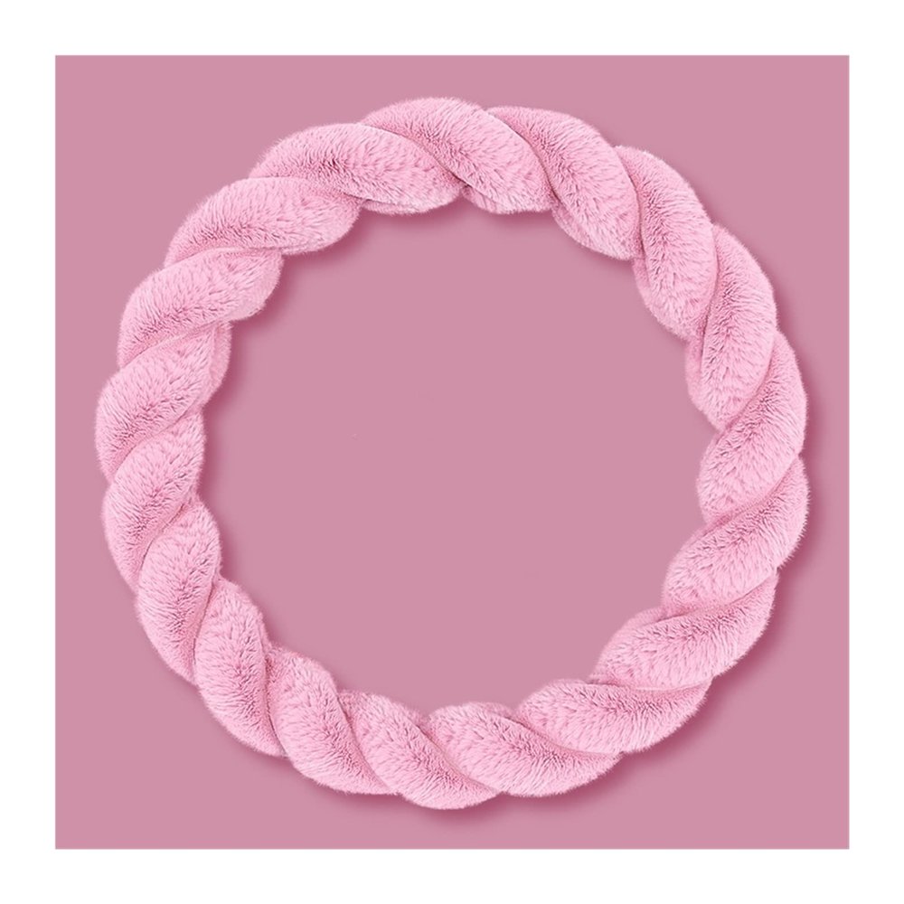 FUERU Car Steering Wheel Cover Set Universal Car Steering Wheel Cover Autumn and Winter Plush Soft and Breathable Fashion Car Interior (Color : 3#)