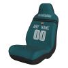 Custom Football Car Seat Covers - Personalized Car Accessories Philadelphia Gifts With Name and Number, Elastic Soft Car Front Seat Protector Cover, Universal Size Fit Most Car, Truck, SUV, 1pc view 1
