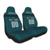 Custom Football Car Seat Covers - Personalized Car Accessories Philadelphia Gifts With Name and Number, Elastic Soft Car Front Seat Protector Cover, Universal Size Fit Most Car, Truck, SUV, 1pc view 2