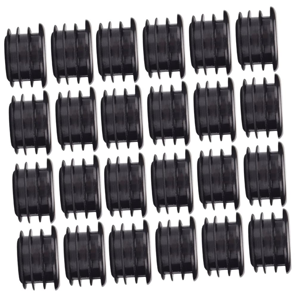 BESPORTBLE 20pcs Cycling Handlebar Plugs Caps for Easy Install Plastic Stoppers Protects Handlebar Ends Style Black