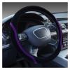 FUERU Car Steering Wheel Cover Set Universal Car Steering Wheel Cover Autumn and Winter Plush Breathable Warm Car Interior (Color : 7#) view 1