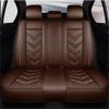 IBCEL Luxury 5 Seats Car Seat Covers for Hyundai Santa Fe 2014 Vehicles Front&Rear Seat Protector Waterproof Leather Seat Cushion Brown view 2