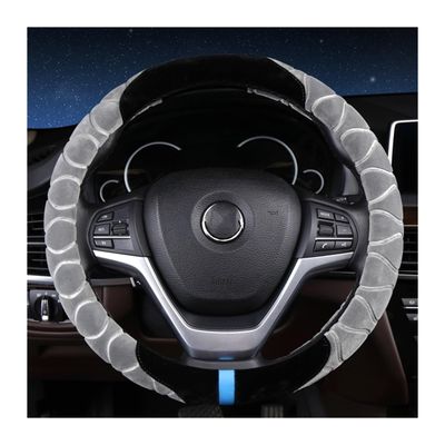 FUERU Car Steering Wheel Cover Set Universal Car Steering Wheel Cover Autumn and Winter Plush Waterproof Sweatproof Car Interior (Color : 3#)