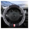 FUERU Car Steering Wheel Cover Set Universal Car Steering Wheel Cover Autumn and Winter Plush Breathable Moisture Drainage Car Interior (Color : 5#) view 1