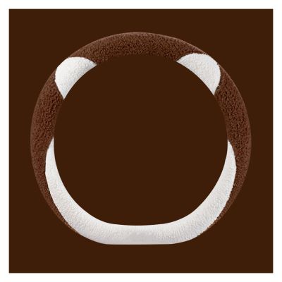 FUERU Car Steering Wheel Cover Set Car Steering Wheel Cover D Type Winter Plush Comfortable Shock Absorption Personality Car Interior (Color : 1#)