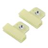 VekAuto 2 Pcs Window Door Glass Channel Retainer Clip, 1.57"x1.3"x0.35" Glass Regulator Holder Sash Clip Universal for Car Truck Van Durable Plastic Yellow view 1