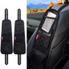 Luckybay Car Seat Side Organizer, Auto Seat Storage Hanging Bag, Phones, Drink, Stuff Holder with Mesh Pocket for Cars, SUV & Truck 2 Pack view 1