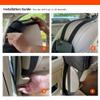 Luckybay Car Seat Side Organizer, Auto Seat Storage Hanging Bag, Phones, Drink, Stuff Holder with Mesh Pocket for Cars, SUV & Truck 2 Pack view 3