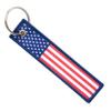 Great 1 United States of America National Flag Keychain Tag with Key Ring - Keys, Cars, Motorcycles, Gifts - EDC view 1