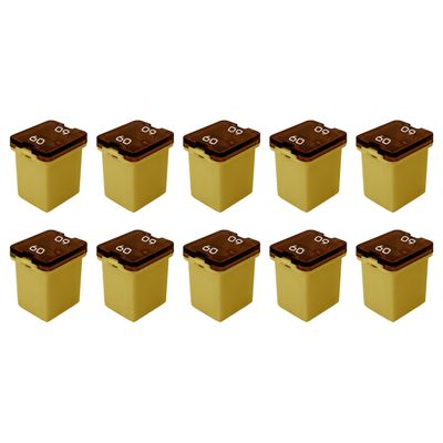 60 Amp J-Case Low Profile (Mini) Fuse 16mm for Pickup Trucks, Cars and SUVs (60A, 10 Pack)