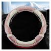 FUERU Car Steering Wheel Cover Set Universal Car Steering Wheel Cover Winter Plush Warm Comfortable and Delicate Car Interior (Color : 1#) view 1