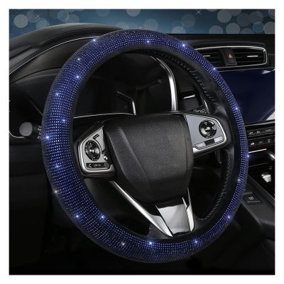 FUERU Car Steering Wheel Cover Set Universal Car Steering Wheel Cover with Drill Full Star Light Breathable Car Interior Gifts (Color : 3#)