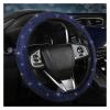 FUERU Car Steering Wheel Cover Set Universal Car Steering Wheel Cover with Drill Full Star Light Breathable Car Interior Gifts (Color : 3#) view 1