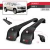 accessorypart Compatible with Chevrolet Tahoe 4 2015-2020 ACE-2 Model Car Roof Rack Cross Bar Black Aluminium 2 Bars view 3