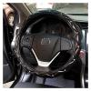 FUERU Car Steering Wheel Cover Set Universal Car Steering Wheel Cover Fashion with Diamond Slim Comfortable and Exquisite Car Interior (Color : 1#) view 1
