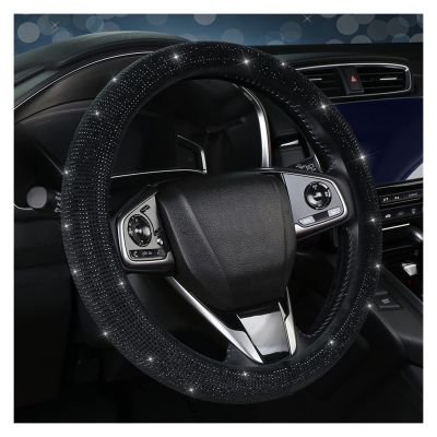 FUERU Car Steering Wheel Cover Set Universal Car Steering Wheel Cover with Drill Full Star Light Breathable Car Interior Gifts (Color : 4#)