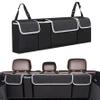 KUYYFDS Car Boot Bags, Car Boot Organiser Foldable Car Boot Storage with 4 Pockets Car Trunk Oganizer Hanging Back Seat Storage Bags Car Tidy for Most Vehicles view 1