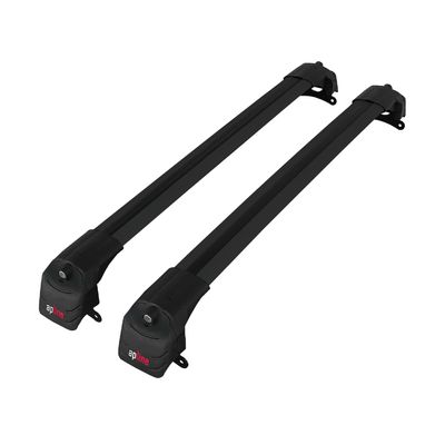 apline Compatible with Jeep Compass (MP552) 2017-2025 ACE-2 Type Car Roof Rack Cross Bar Black Aluminium Bars