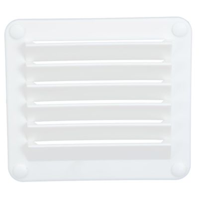 Kisangel Boat Air Vents Louvered Vents Marine Ventilation Panel 141x125x15mm Vent Cover White Vent Yacht Accessory