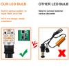 GLOFE Compatible with Dual Color 3157 LED Bulb 3057 4157 Anti Hyper Flash Load Resistor Amber/White Turn Signal Light for Standard Socket (Pack of 2) view 2