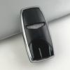 SANRILY Sliver-Edge 8 Button Smart Key Fob Cover for Genesis GV80 2021 2022 G80 GV70 G90 Keyless Soft TPU Key Case with Bling Keychain Black view 4