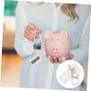 3pcs Lipstick Key Ring Car Key Ring Clear Lipstick Case Car Pendant Lipstick Cover Lipstick Ornament Car Key Holder Lip Gloss Keychain Handbag Hanging Keychain Trend Bag Pendant view 2