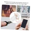 3pcs Lipstick Key Ring Car Key Ring Clear Lipstick Case Car Pendant Lipstick Cover Lipstick Ornament Car Key Holder Lip Gloss Keychain Handbag Hanging Keychain Trend Bag Pendant view 3