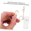 3pcs Lipstick Key Ring Car Key Ring Clear Lipstick Case Car Pendant Lipstick Cover Lipstick Ornament Car Key Holder Lip Gloss Keychain Handbag Hanging Keychain Trend Bag Pendant view 4